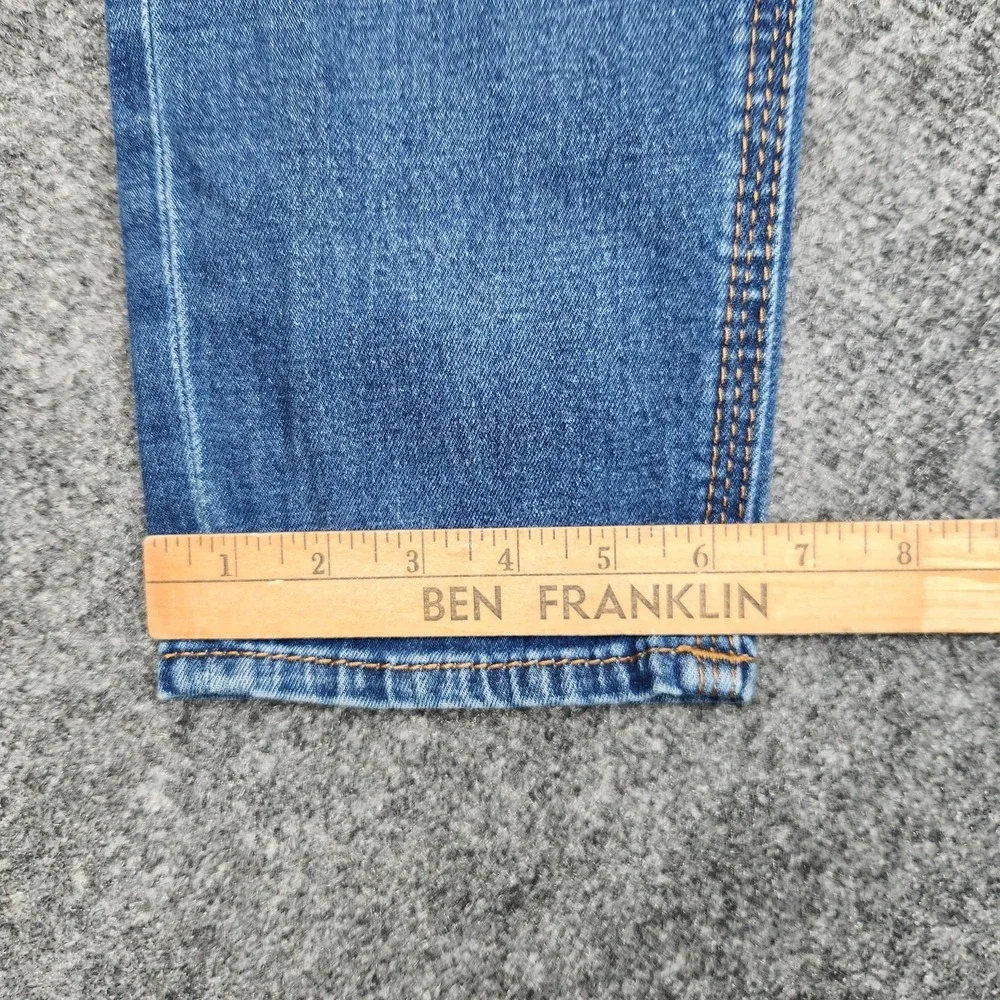 Rock Revival Barby Jeans‎ Womens 32 Blue Mid Rise Skinny Embroidered Denim - Picture 8 of 9